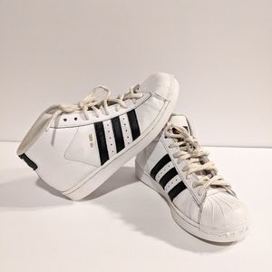 Adidas Superstar Pro Model High Top Shoes Kids